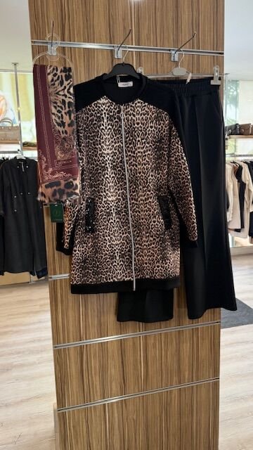 LEOPAR FERMUARLI TUNİK
