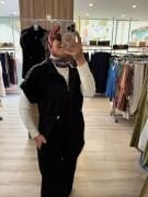 Oysho omuz taş deyaylı yelekli takım