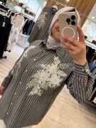 Aplik Detaylı Gömlek